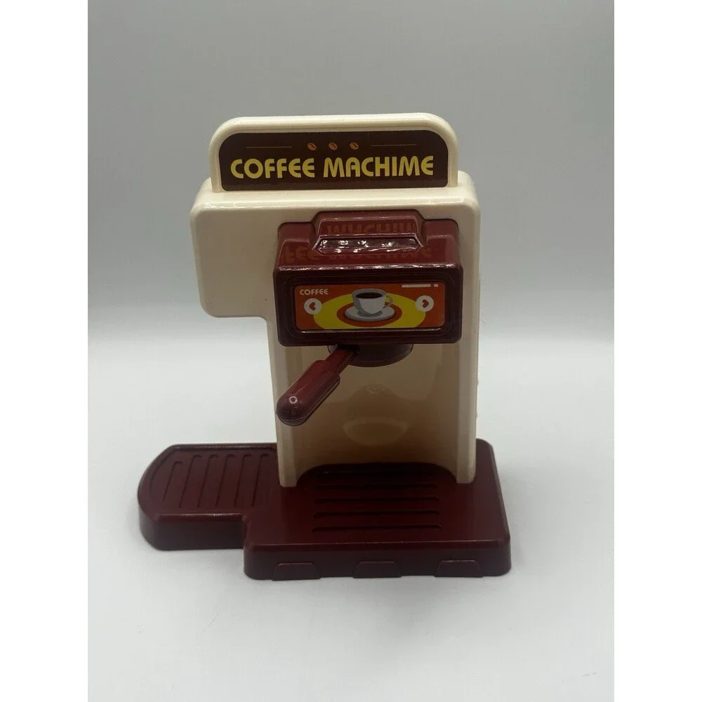 Mini Espresso Coffee Machime Toy Play Set Kitchen Pretend Play Kid